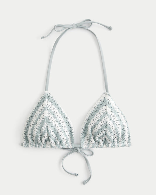 Delicate Crochet Triangle Bikini