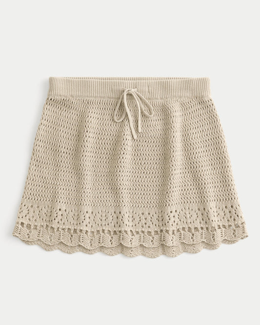 Low-Slung Crochet Beach Pants