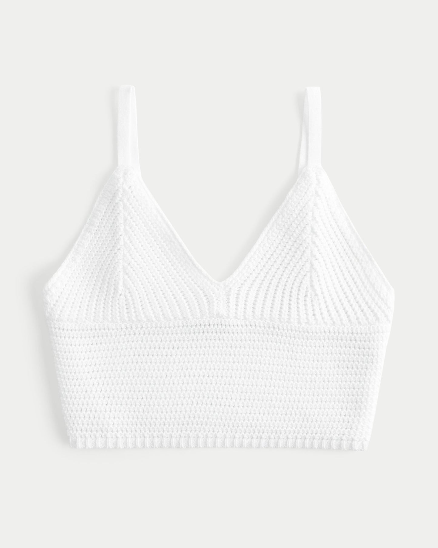 Lacy Crochet V-Neck Bralette