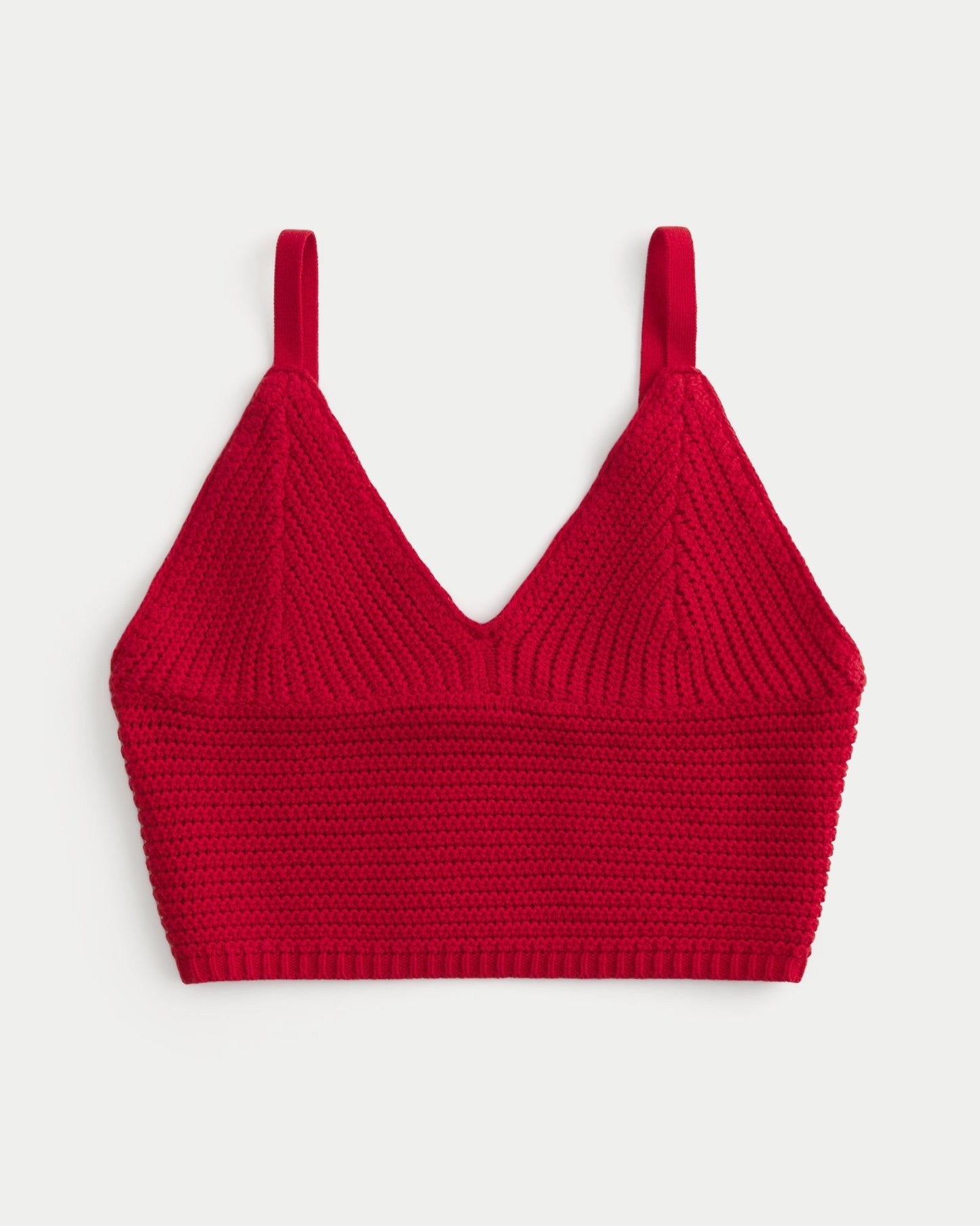 Lacy Crochet V-Neck Bralette